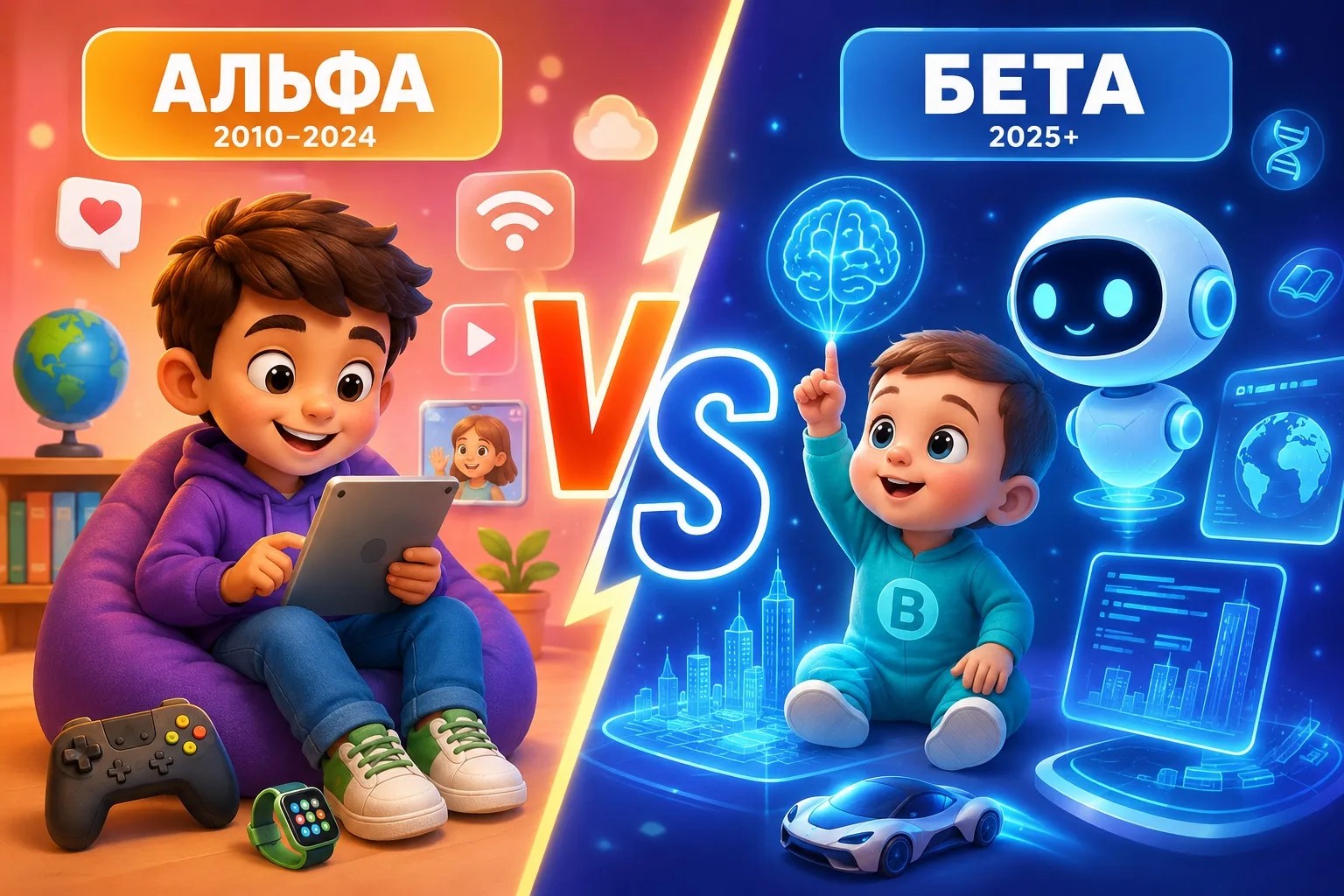 Поколения Альфа и Бета: кто они?
