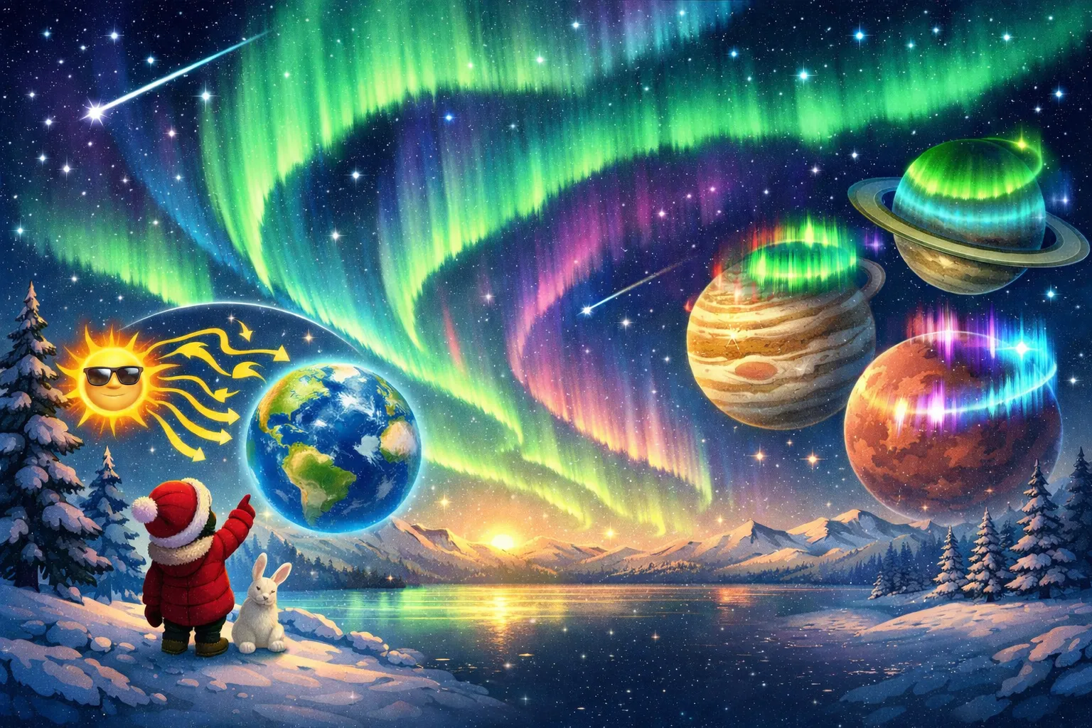 Северное сияние: интересные факты для детей