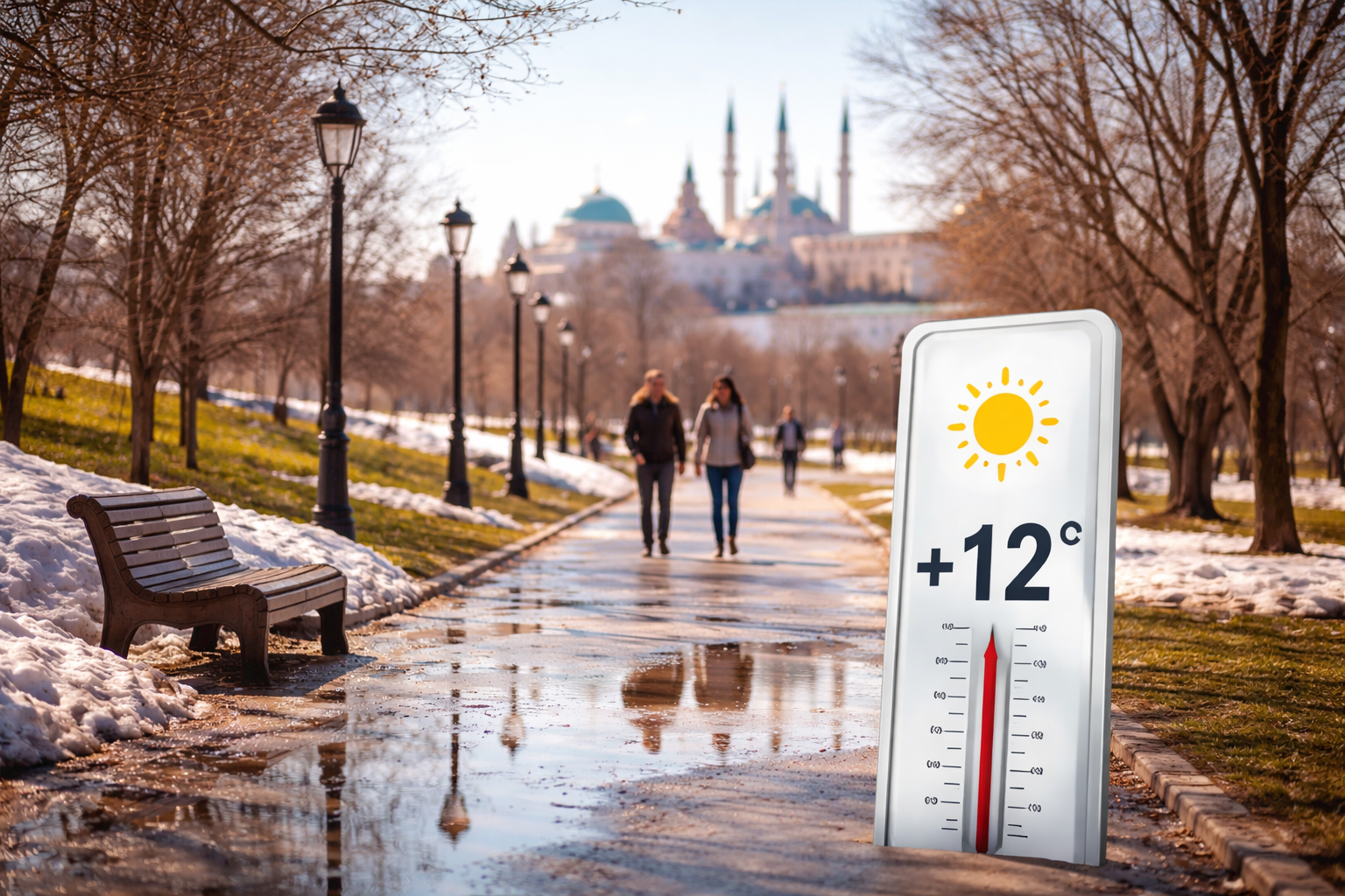 В Татарстане ожидается потепление до +12 градусов