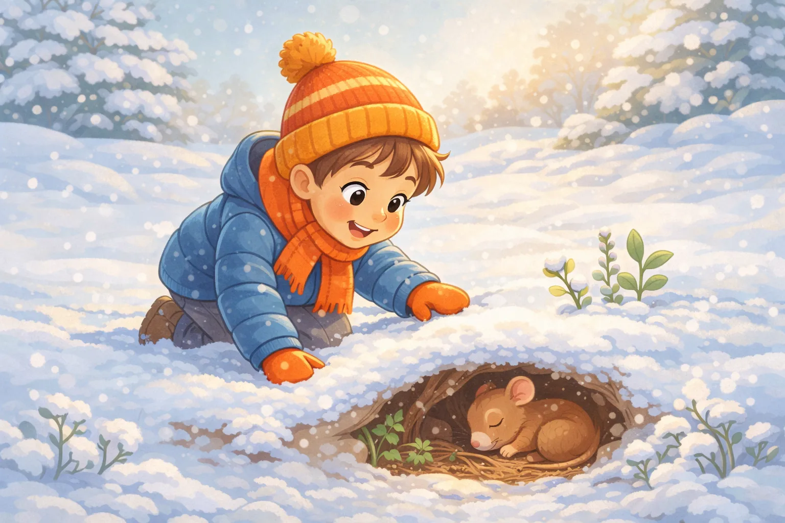 Откуда берётся снег и почему под ним тепло?