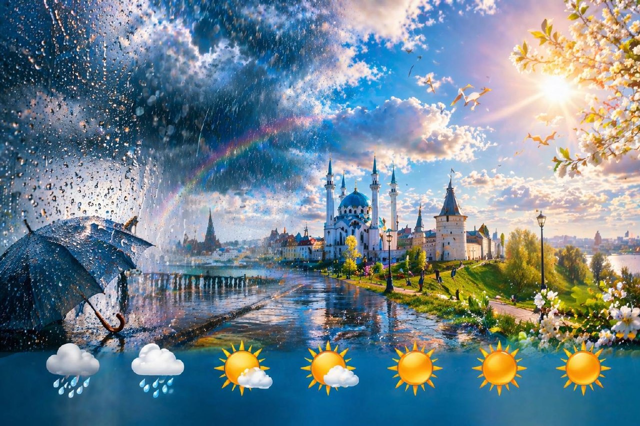 Погода в Казани с 6 по 12 апреля