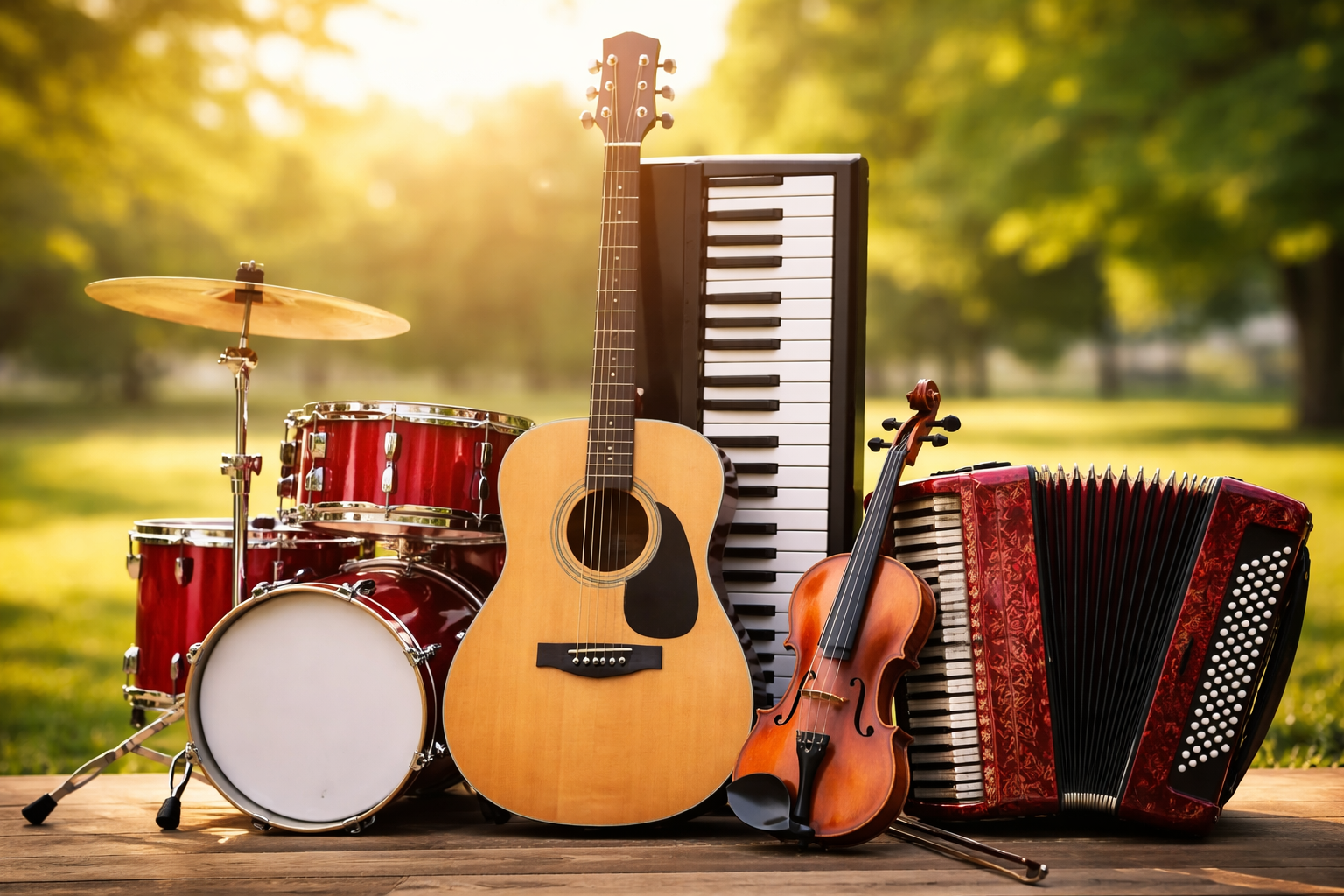 Самые популярные музыкальные инструменты