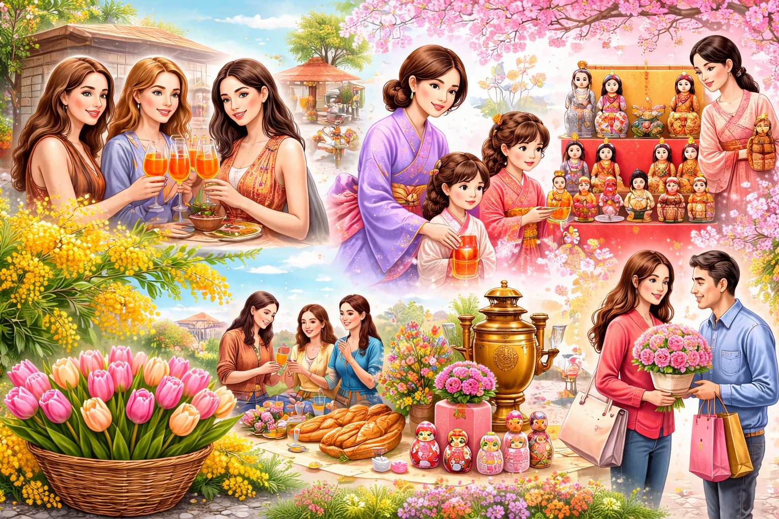 Как отмечают 8 марта в разных странах